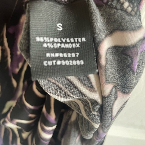 Vertigo Purple & White Maxi Dress with Slit - Picture 4 of 4